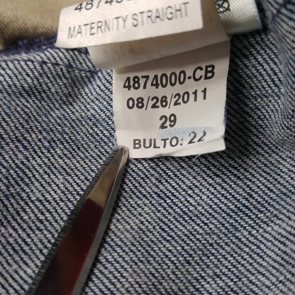 Lucky Brand Straight Jeans Maternity Women's 29 Stretch Pull On B671 - Picture 7 of 7